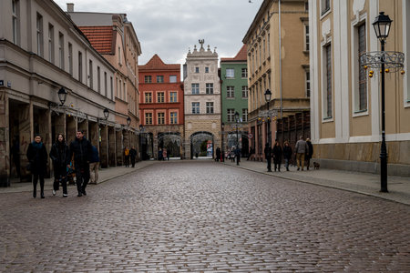 January 4, 2021 - Poznan, Poland: One of the City gates of Torun, Poland. This is a historical city...