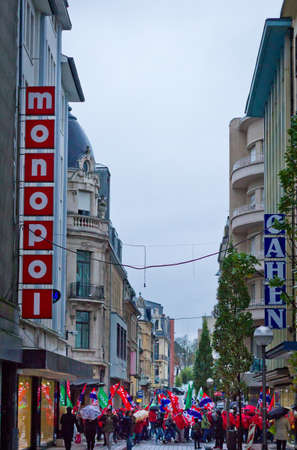 Esch, Luxembourg - November 5, 2013 - Trade union demoのeditorial素材