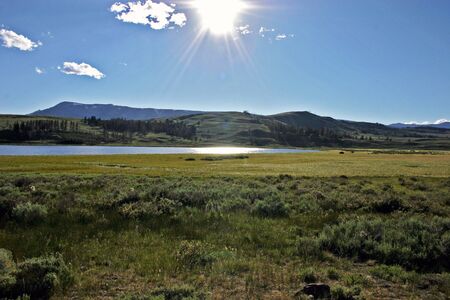 Montana Lakeの写真素材