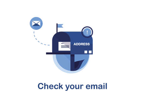 Vector banner illustration of email marketing. Subscription to newsletter, news, offers, promotions....