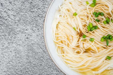 asian noodles close up