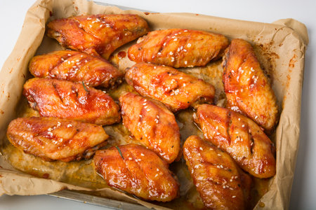 An Orleans roast chicken wingsの写真素材