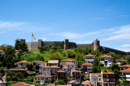 Tzar Samuel's Fortress, City of Ohrid, Republic of North Macedonia (FYROM)のeditorial素材