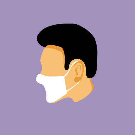 people wear masksのイラスト素材