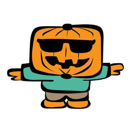 halloween funny cartoon imageのイラスト素材