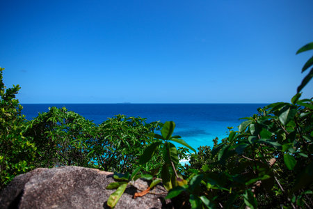 Beautiful seascape at Seychelles - nature background