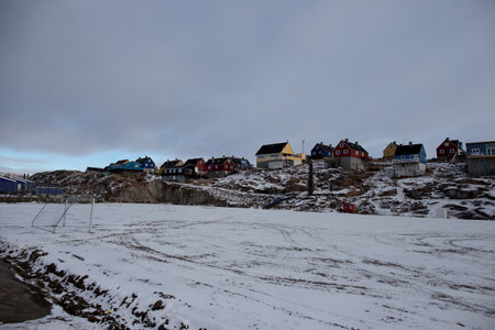 View of Reykjavik in winter.