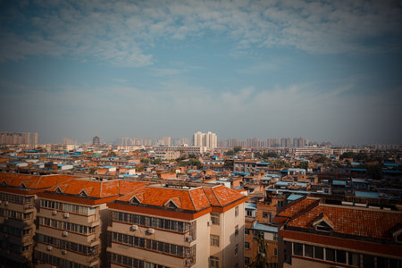 Hanoi city, Vietnam. Skyline of Hanoi.の写真素材