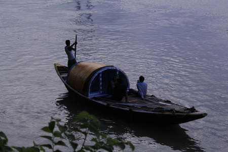 Boat in the Riverのeditorial素材