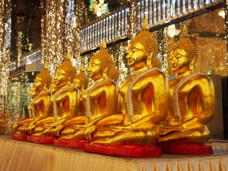 Golden Buddha statue の写真素材