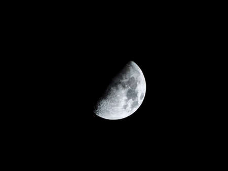 Sliver of the moonの写真素材