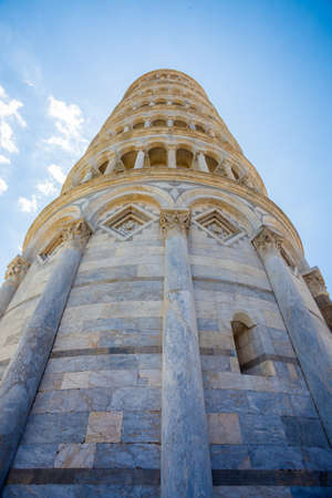 Pisa, Piazza del Duomo, with the Basilica leaning tower, Italy