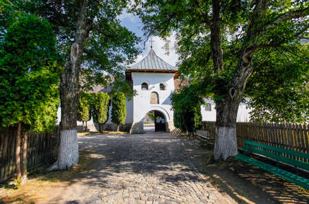 Polovragi, Romania - September 2, 2012: Old orthodox monastery from Polovragi, Romaniaのeditorial素材