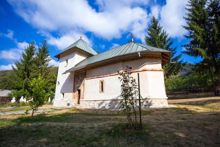 Polovragi Romania  Septemper 2 2012: Old orthodox monastery from Polovragi Romania