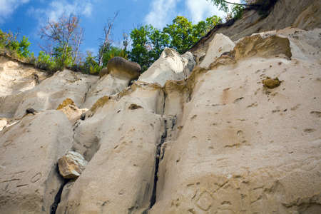 Sand rock engraved in Costesti  The place where the Living and Growing Stones are Romania
