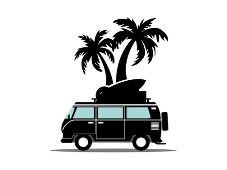 Hello summer season and nature tropical plant beautiful summer banner design background pattern. horizontal poster, greeting card, header for website.のイラスト素材