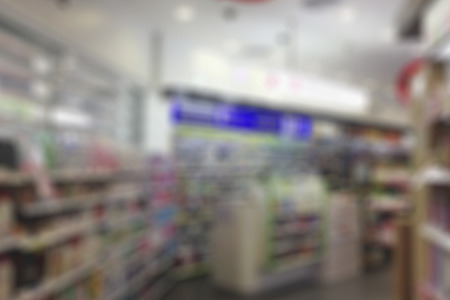 Abstract blurred Pharmacy for background.の写真素材