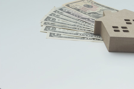 Mortgage load and Dollar money property for concept with copy space.の写真素材