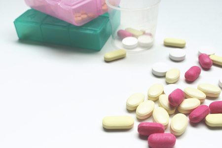 Medicine on a white backgroundの写真素材