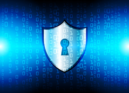 Cyber security data protection business technology.のイラスト素材