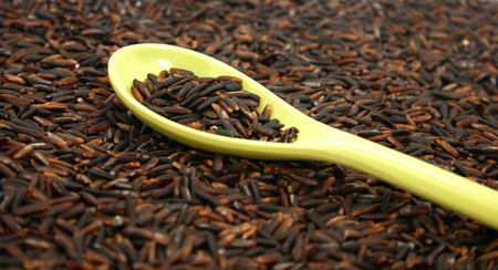 Rice Berry isolated on white background.の写真素材