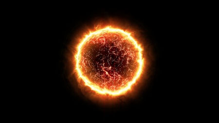 Sun Energy Ball vector illustration.の写真素材