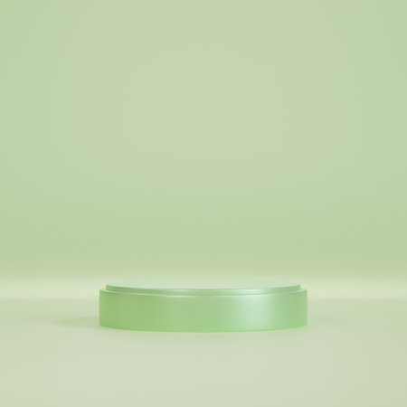 Podium for mockup product display. 3D renderingの写真素材
