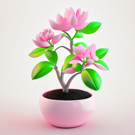 Young green plant growing. AI generativeの素材