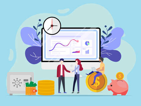 Concept financial investments innovationのイラスト素材