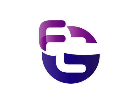 Initial Letter FG Design Logo Vector Graphic Branding Letter Element.のイラスト素材