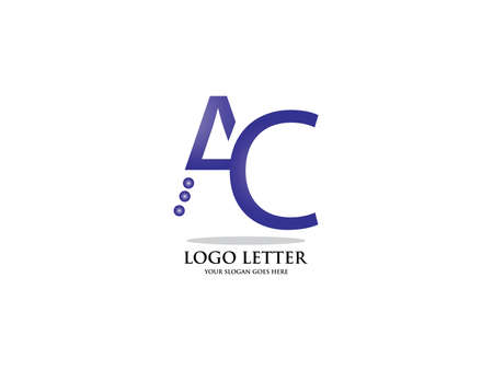 Initial Letter A and C Design Vector Graphic Branding Letter Element.のイラスト素材