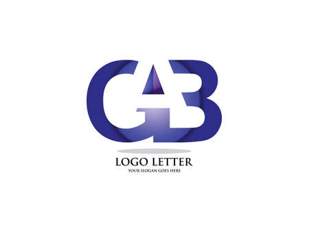 Letter GAB Logo Vectorのイラスト素材 [40112627443] - イメージマート