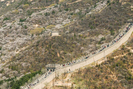 Badaling Section of the Great Wall in China, Asiaの写真素材