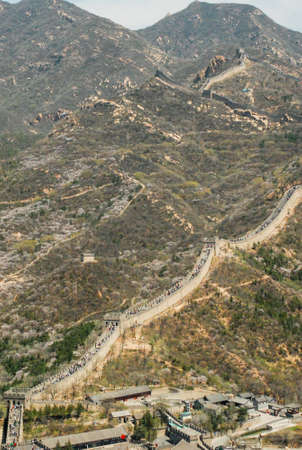 Badaling Section of the Great Wall in China, Asiaの写真素材