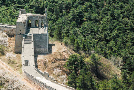 Badaling Section of the Great Wall in China, Asiaの写真素材