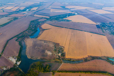 Aerial view of purlieus of  Kiev  City, Ukraine