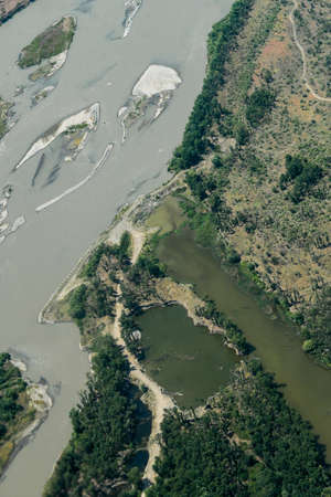 Aerial view of purlieus of Tbilisi, Georgia
