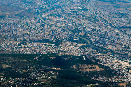 Aerial view of  Tbilisi, Georgiaの写真素材