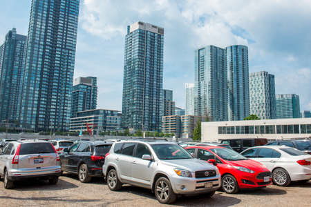 View on the downtown of Toronto City, Ontario province, Canadaのeditorial素材