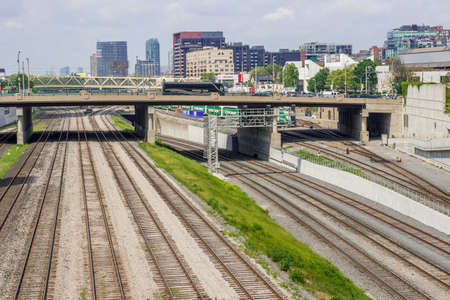 View on the downtown of Toronto City, Ontario province, Canadaの写真素材