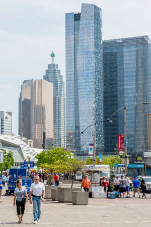 View on the downtown of Toronto City, Ontario province, Canadaのeditorial素材