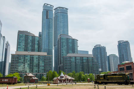 View on the downtown of Toronto City, Ontario province, Canadaのeditorial素材