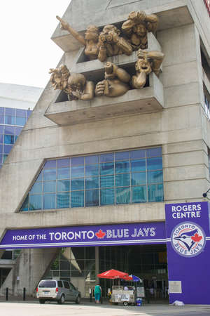 View of the Rogers center Toronto city, Canadaのeditorial素材