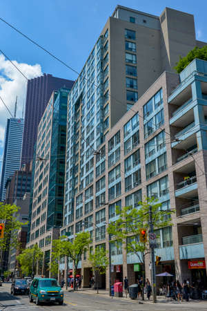 View on the downtown of Toronto City, Ontario province, Canadaのeditorial素材