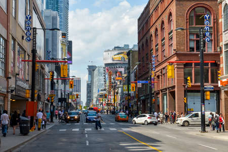 View on the downtown of Toronto City, Ontario province, Canadaのeditorial素材