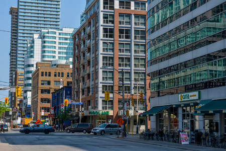 View on the downtown of Toronto City, Ontario province, Canadaのeditorial素材