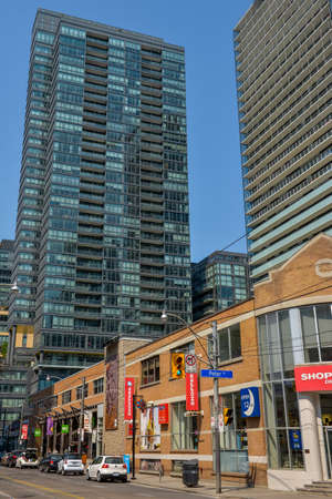 View on the downtown of Toronto City, Ontario province, Canadaのeditorial素材