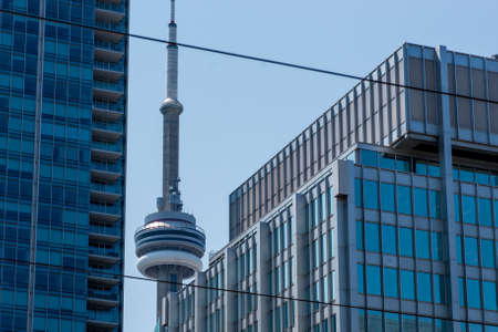 View on the downtown of Toronto City, Ontario province, Canadaの写真素材