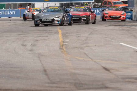 TORONTO, ON - JULY 16: Car during the Global MX-5 Cup Race at Exhibition Place in Toronto, ON, Canada on July 16 2017のeditorial素材