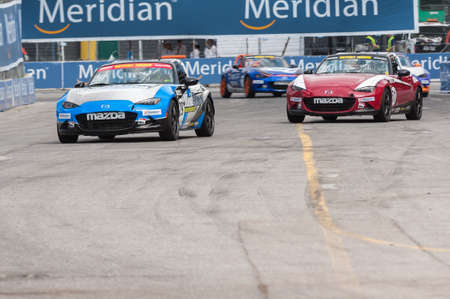 TORONTO, ON - JULY 16: Car during the Global MX-5 Cup Race at Exhibition Place in Toronto, ON, Canada on July 16 2017のeditorial素材